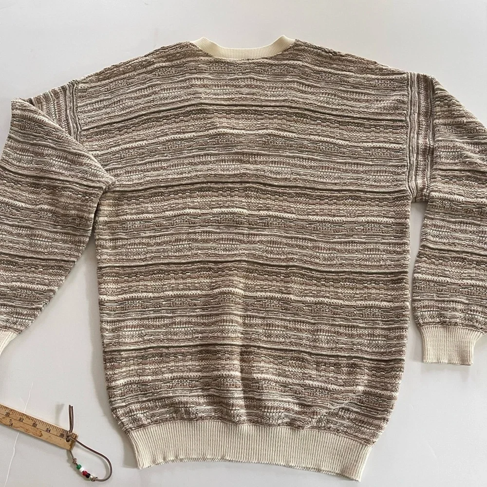 Tundra Cotton V Neck Sweater Large Coogi